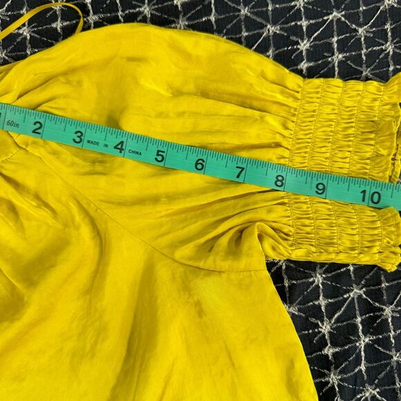 Petite Small Canary Yellow Philosophy Blouse - Picture 14 of 15